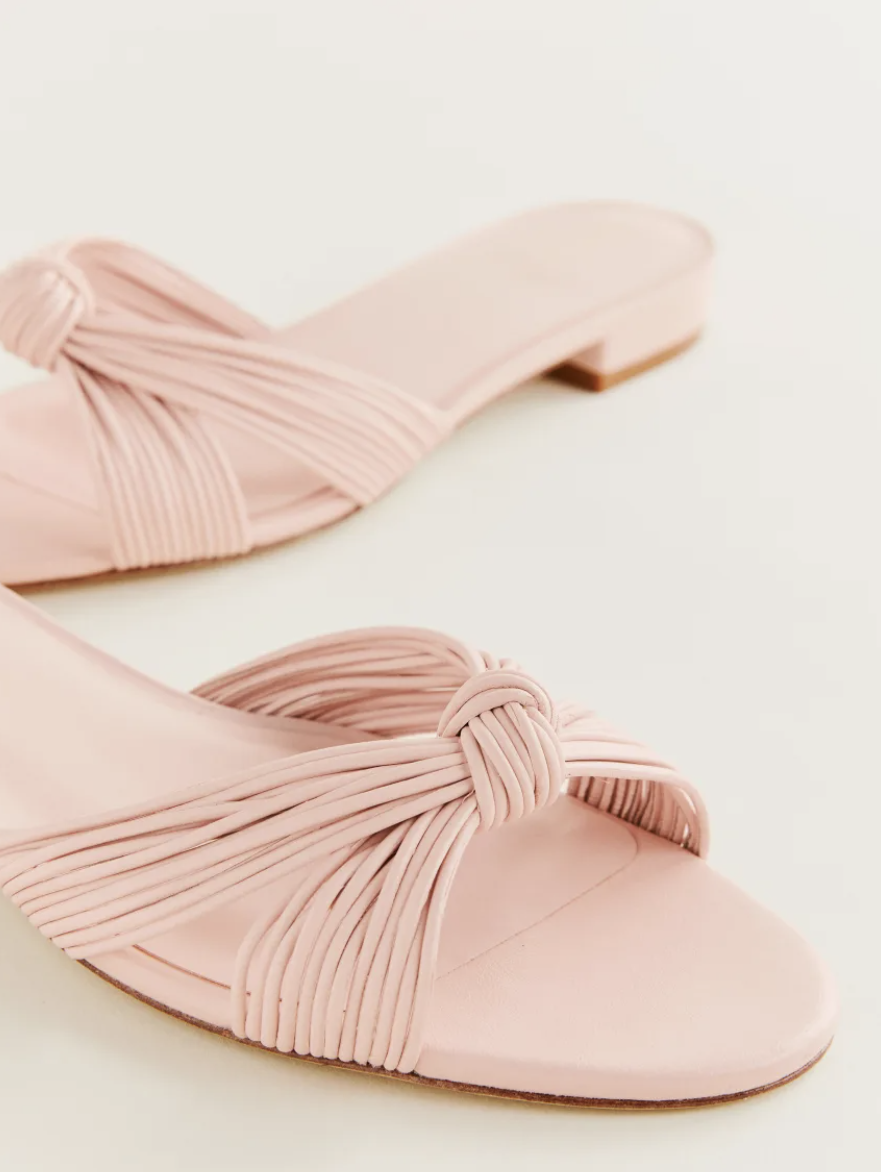 Peridot Mignon Knot Flat Sandal